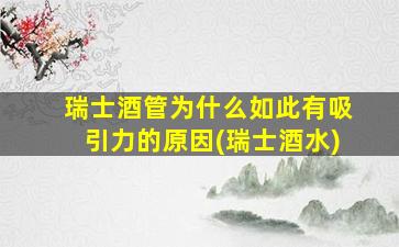 瑞士酒管为什么如此有吸引力的原因(瑞士酒水)