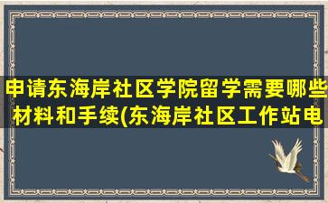 申请东海岸社区学院留学需要哪些材料和手续(东海岸社区工作站电话)