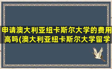 申请澳大利亚纽卡斯尔大学的费用高吗(澳大利亚纽卡斯尔大学留学费用)