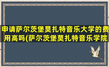 申请萨尔茨堡莫扎特音乐大学的费用高吗(萨尔茨堡莫扎特音乐学院招生简章)