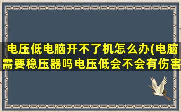 电压低电脑开不了机怎么办(电脑需要稳压器吗电压低会不会有伤害)