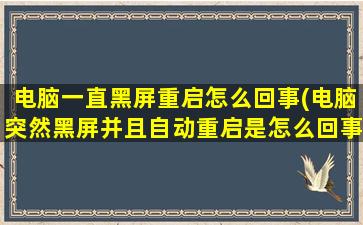 电脑一直黑屏重启怎么回事(电脑突然黑屏并且自动重启是怎么回事)