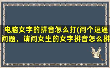 电脑女字的拼音怎么打(问个逗逼问题，请问女生的女字拼音怎么拼)