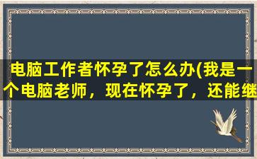 电脑工作者怀孕了怎么办(我是一个电脑老师，现在怀孕了，还能继续上课吗)