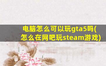 电脑怎么可以玩gta5吗(怎么在网吧玩steam游戏)