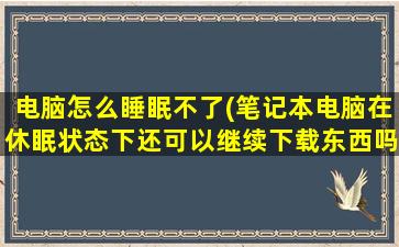 电脑怎么睡眠不了(笔记本电脑在休眠状态下还可以继续下载东西吗)