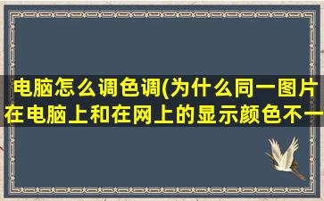 电脑怎么调色调(为什么同一图片在电脑上和在网上的显示颜色不一样呢)