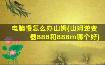 电脑慢怎么办山姆(山姆逆变器888和888m哪个好)