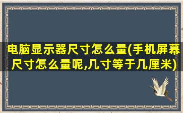 电脑显示器尺寸怎么量(手机屏幕尺寸怎么量呢,几寸等于几厘米)