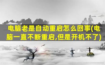 电脑老是自动重启怎么回事(电脑一直不断重启,但是开机不了)