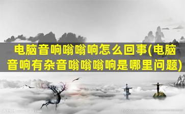 电脑音响嗡嗡响怎么回事(电脑音响有杂音嗡嗡嗡响是哪里问题)