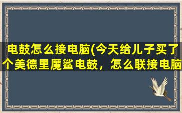 电鼓怎么接电脑(今天给儿子买了个美德里魔鲨电鼓，怎么联接电脑)