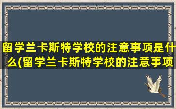 留学兰卡斯特学校的注意事项是什么(留学兰卡斯特学校的注意事项)