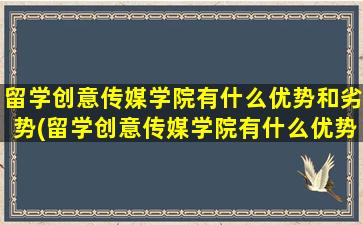 留学创意传媒学院有什么优势和劣势(留学创意传媒学院有什么优势嘛)