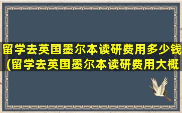 留学去英国墨尔本读研费用多少钱(留学去英国墨尔本读研费用大概多少)