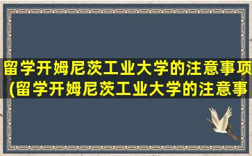 留学开姆尼茨工业大学的注意事项(留学开姆尼茨工业大学的注意事项是什么)