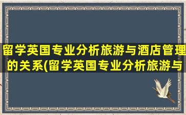 留学英国专业分析旅游与酒店管理的关系(留学英国专业分析旅游与酒店管理硕士)