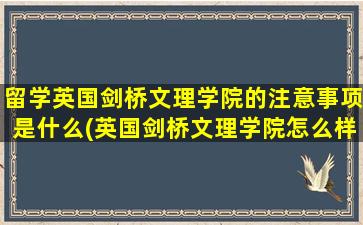 留学英国剑桥文理学院的注意事项是什么(英国剑桥文理学院怎么样)