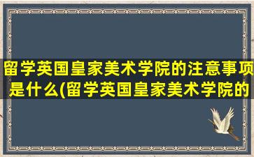 留学英国皇家美术学院的注意事项是什么(留学英国皇家美术学院的注意事项)