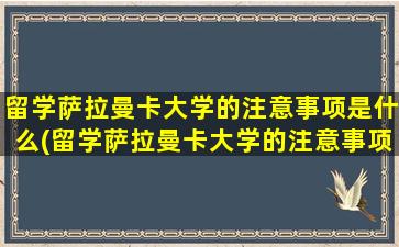 留学萨拉曼卡大学的注意事项是什么(留学萨拉曼卡大学的注意事项)