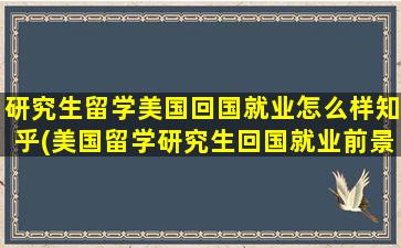 研究生留学美国回国就业怎么样知乎(美国留学研究生回国就业前景如何)