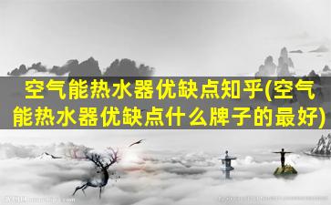 空气能热水器优缺点知乎(空气能热水器优缺点什么牌子的最好)