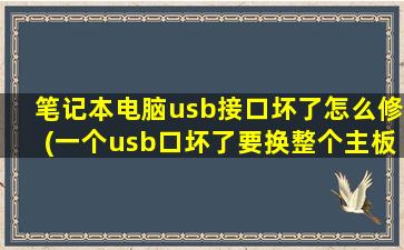 笔记本电脑usb接口坏了怎么修(一个usb口坏了要换整个主板)