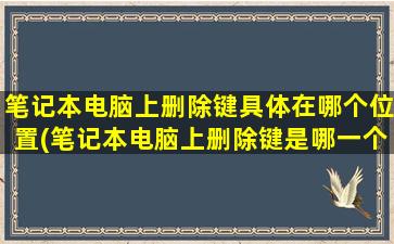 笔记本电脑上删除键具体在哪个位置(笔记本电脑上删除键是哪一个)