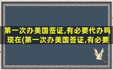 第一次办美国签证,有必要代办吗现在(第一次办美国签证,有必要代办吗知乎)