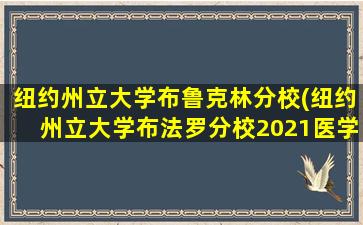 纽约州立大学布鲁克林分校(纽约州立大学布法罗分校2021医学博士何时录取-)