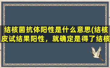 结核菌抗体阳性是什么意思(结核皮试结果阳性，就确定是得了结核病吗)