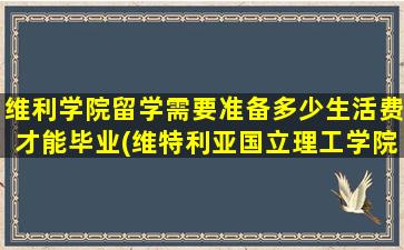 维利学院留学需要准备多少生活费才能毕业(维特利亚国立理工学院)