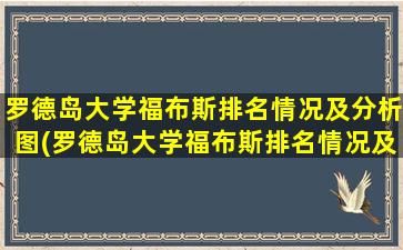 罗德岛大学福布斯排名情况及分析图(罗德岛大学福布斯排名情况及分析图片)