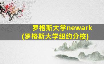 罗格斯大学newark(罗格斯大学纽约分校)