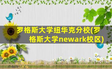 罗格斯大学纽华克分校(罗格斯大学newark校区)