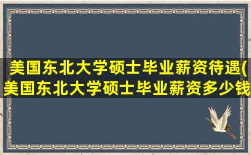 美国东北大学硕士毕业薪资待遇(美国东北大学硕士毕业薪资多少钱)