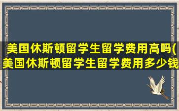 美国休斯顿留学生留学费用高吗(美国休斯顿留学生留学费用多少钱)