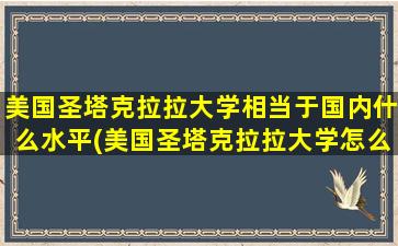 美国圣塔克拉拉大学相当于国内什么水平(美国圣塔克拉拉大学怎么样)