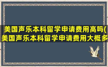 美国声乐本科留学申请费用高吗(美国声乐本科留学申请费用大概多少)