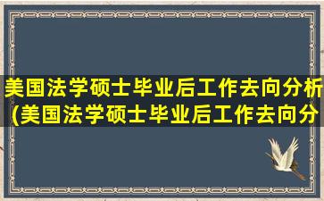 美国法学硕士毕业后工作去向分析(美国法学硕士毕业后工作去向分析怎么样)