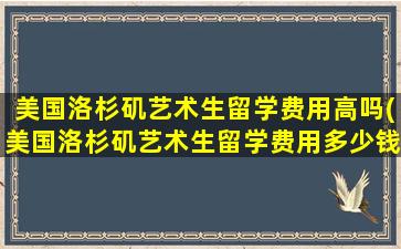 美国洛杉矶艺术生留学费用高吗(美国洛杉矶艺术生留学费用多少钱)