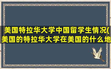 美国特拉华大学中国留学生情况(美国的特拉华大学在美国的什么地方-)