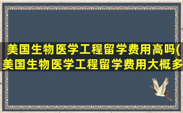 美国生物医学工程留学费用高吗(美国生物医学工程留学费用大概多少)