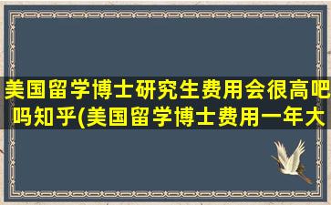 美国留学博士研究生费用会很高吧吗知乎(美国留学博士费用一年大概多少人民币)