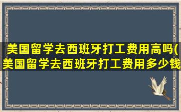 美国留学去西班牙打工费用高吗(美国留学去西班牙打工费用多少钱)