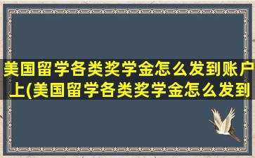 美国留学各类奖学金怎么发到账户上(美国留学各类奖学金怎么发到账户里面)