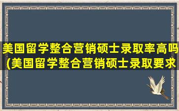 美国留学整合营销硕士录取率高吗(美国留学整合营销硕士录取要求)