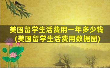 美国留学生活费用一年多少钱(美国留学生活费用数据图)