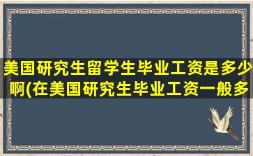 美国研究生留学生毕业工资是多少啊(在美国研究生毕业工资一般多少)