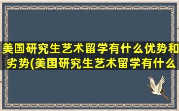 美国研究生艺术留学有什么优势和劣势(美国研究生艺术留学有什么优势嘛)